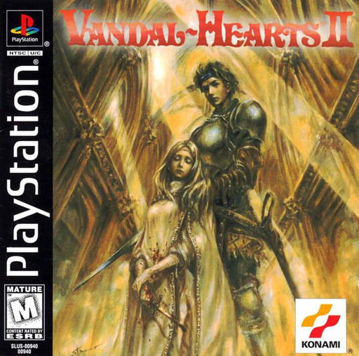 Vandal Hearts II box art for Playstation
